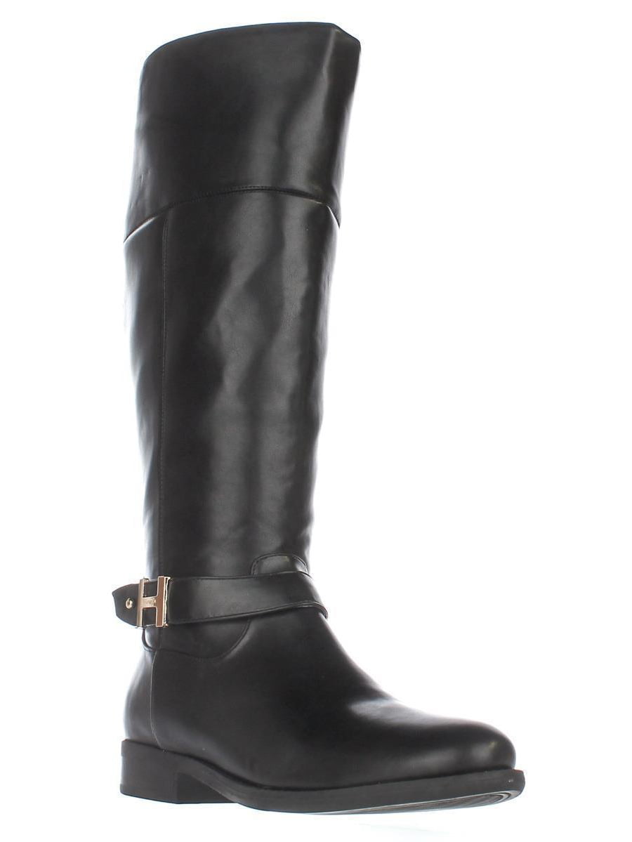 Womens Tommy Hilfiger Shahar Wide Calf Knee High Boots, Black Multi ...
