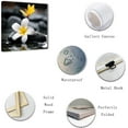 thumbnail image 2 of ZHONGYUTONG Zen Wall Art Frangipani with Spa Stone Picture Prints Meditation Canvas Paintings Yoga Bathroom Artwork Spiritual Wall Decor Framed (28.00" x 28.00"), 2 of 6