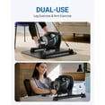 thumbnail image 3 of MERACH Under Desk Bike Pedal Exerciser Indoor Silent Elliptical Machine for Legs and Arms Mini Foot Pedal Exercise Bike with Free App,Non-Slip Mat,2 Resistance Bands, 3 of 7