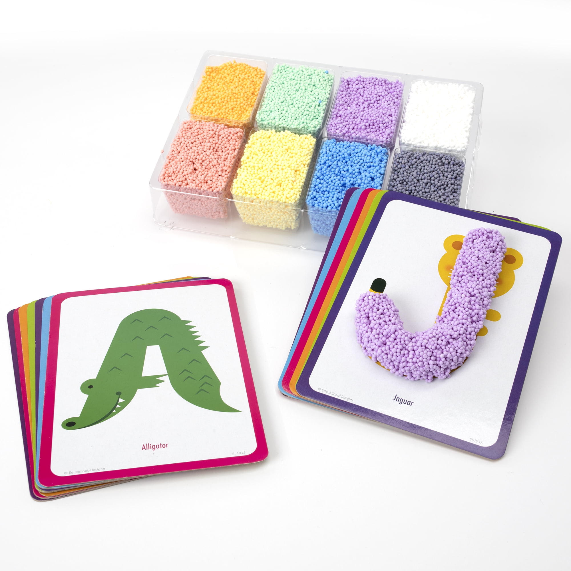 Educational Insights Playfoam Shape & Learn Letter Sounding, Easter Gift, Flash Card Set, Preschoolers Learn Letter Sounds & Letter Formation, Ages 3+