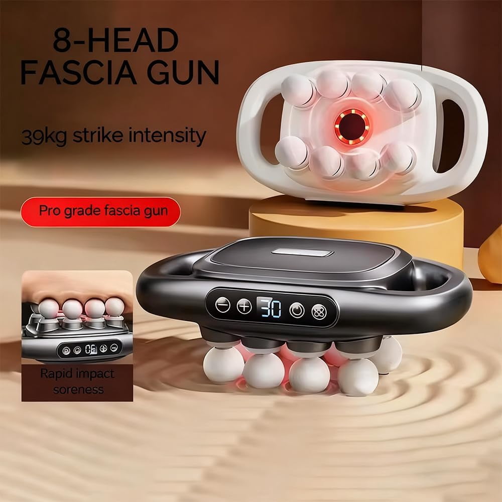 Verniqo Massager, 16-Head Massage Gun Set, 3 Modes & 30 Intensities Guns Deep Tissue, Muscle Relaxation Massage Suitablefor Back Leg and Foot Muscle Relaxation