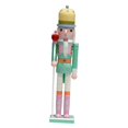 thumbnail image 5 of HOMYL Nutcracker Figurine Christmas Nutcracker Figure for Holiday Home Living Room Green, 5 of 8