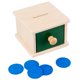 thumbnail image 1 of Alcancía de madera, juguetes Montessori, juguetes de coordinación mano-ojo, alcancía, material educativo, juguetes preescolares para niños., 1 of 5