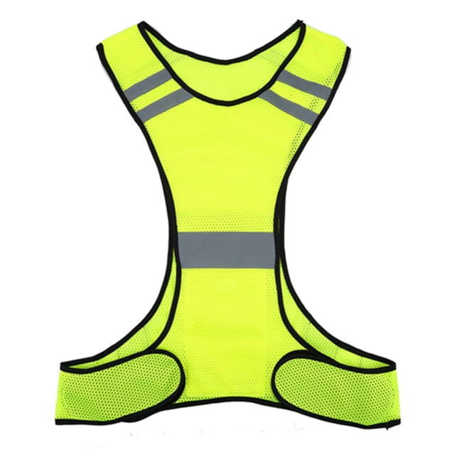 Chaleco de seguridad reflectante Nikou para correr de noche ajustable (lima)