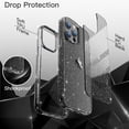 thumbnail image 3 of JETech Glitter Case for iPhone 14 Pro Max 6.7-Inch, Bling Sparkle Shockproof Phone Bumper Cover, Cute Sparkly for Women and Girls (Black), 3 of 7