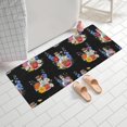 thumbnail image 2 of Pioneer Flower Floral Print Pattern Bathroom Rugs Mat, Non Slip Microfiber Bathroom Rug with Rubber Backing, Soft Mats for Bathroom Floor Tub Shower, 24"x60", 2 of 5