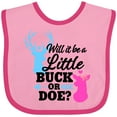 thumbnail image 3 of Inktastic Gender Reveal Will It Be a Little Buck or Doe? Girls Baby Bib, 3 of 4