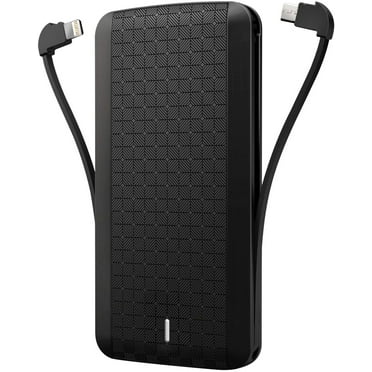 8000mAh Power Bank Charger Backup Battery Portable Built-in Cables All-in-One Slim M5R for ZTE Grand X Max 2, Blade Z Max X 3 2S, Axon M, Force, ZPad 8, Overture 3, 9 Pro, Avid 4, 10 Pro