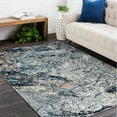 thumbnail image 3 of Ox Bay Nayeli 5' x 7'6" Gray/Navy Abstract Durable Performance Indoor Area Rug, 3 of 9