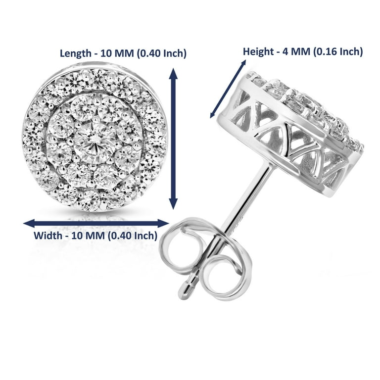 925 silver hotsell earrings with diamonds