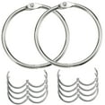 thumbnail image 3 of IFANLANDOR 10Pcs Binder Rings Small Silver Nickel-Plated Steel Document Classification Items, 3 of 7