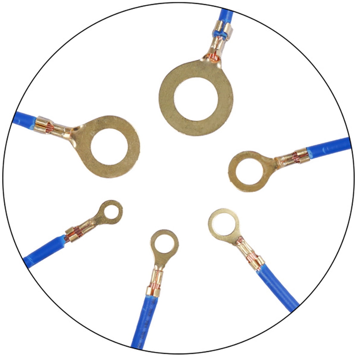 Open Barrel Copper Ring Lug Terminals Wire Crimp Connector Assortment Kit  Ot 10a 20a 30a 40a 50a (p | Fruugo NO