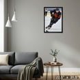thumbnail image 4 of Leon Draisaitl Edmonton Oilers Framed 20x29 Skating with Puck Canvas, 4 of 5