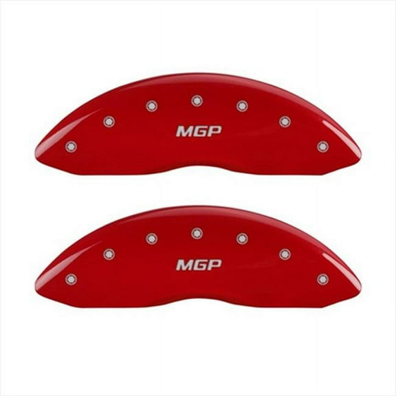 MGP Caliper Covers  Red Caliper Covers - Engraved Front & Rear - Set of 4