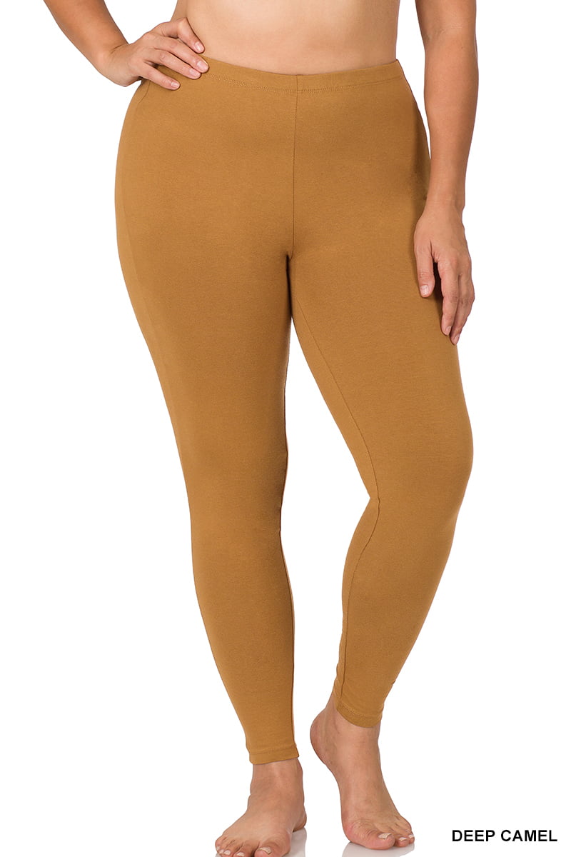 Zenana Women's High Waist Capri Length Premium Thick Cotton Leggings 