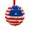 Red-B, variant on QIUXUJ - 19cm Diameter Red White Blue Rose Flower Ball Ornament, Patriotic Star Accent Hanging Pomander for 4th of July Front Door Wall Mantle Home Independence Day Holiday Party Decor