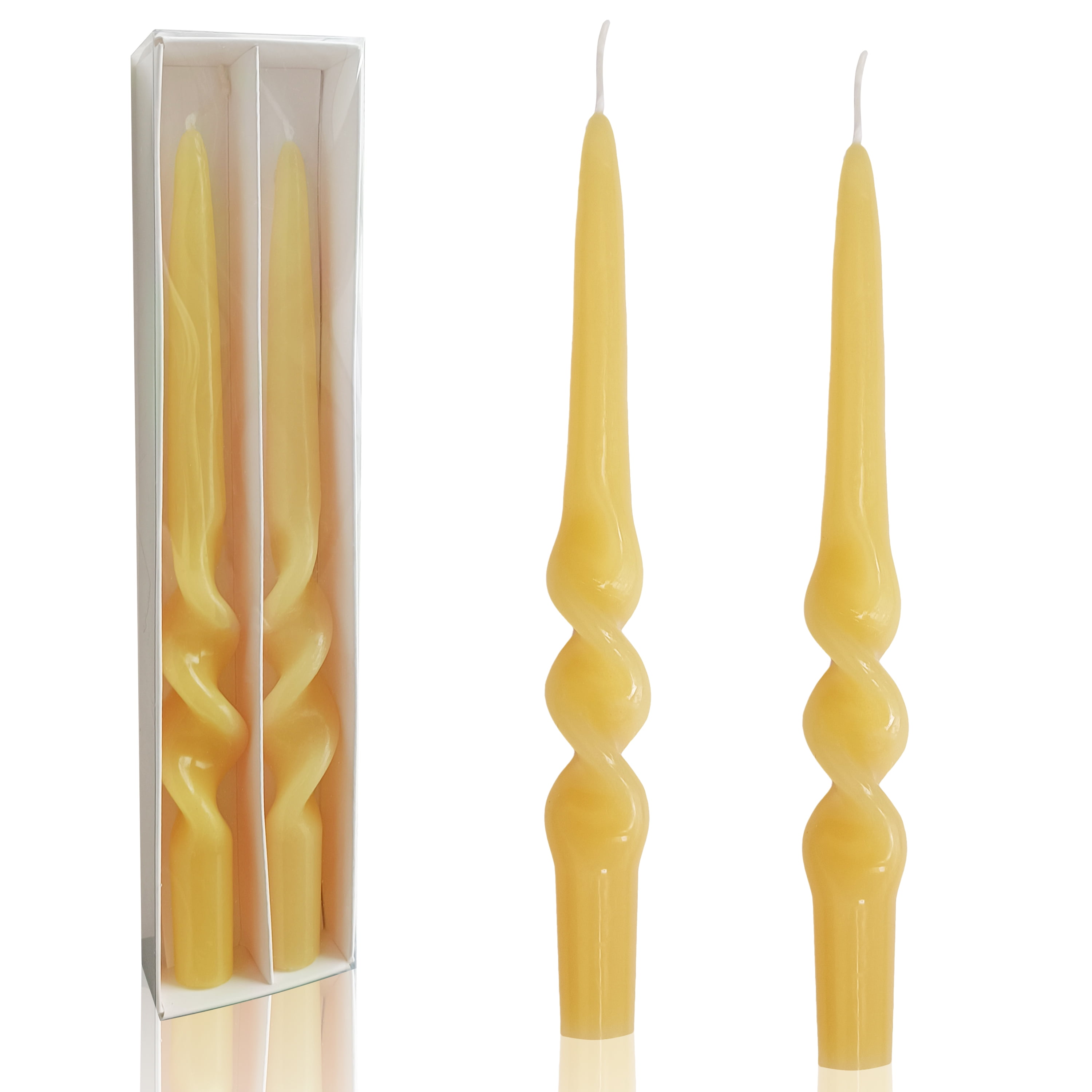 XINAOBAOLUO 9.3 inch beeswax Taper Candles Scented Candles Smokeless