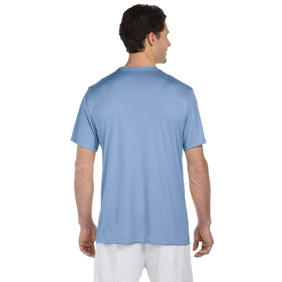 Hanes 4 oz NANO-T Cool Dri T-Shirt (Pack of 2) (1 Deep Red / 1 Light Blue)