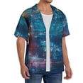 thumbnail image 2 of Fotbe Abstract Colorful Art Supplies Camisa Estampada de Manga Corta para Hombre, Casual de Verano, Estilo Playero, Sin Arrugas-3X-Large, 2 of 5