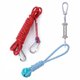 thumbnail image 1 of red Style One 10 M Juego de juguetes para perros con resorte para colgar al aire libre, cuerda de algodón para ejercicio, juguete para la dentición del perro, 1 of 2
