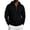 08# Black, variant on Men Quarter Zip Up Hoodie Sweatshirt Raglan Long Sleeve Drawstring Hood Soft Fleece Casual Streetwear Workout Hooded Tops Sky Blue M