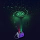 thumbnail image 2 of Con Proyector De 24 Patrones, Reloj Despertador Led Portátil Con Proyección De Estrellas, Reloj Con Luces Ambientales Usb Para Decoración De Dormitorio Y Fiesta Scienceny HA045731-02, 2 of 6