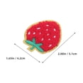 thumbnail image 2 of Greenadscape 12Ud Parche Bordado De Fresa Para Ropa Con Adhesivo Termoadhesivo Resistente, 2 of 6