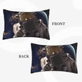 thumbnail image 4 of Fotbe Astronaut Pillow Cases - Envelope Closure - Luxury, Extra Soft, Cooling Pillow Covers - Wrinkle, Fade, Stain Resistant-20"x30", 4 of 8