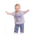 thumbnail image 5 of Stitch Baby Boys Short Sleeve Graphic Tee and Stripe Pants Set, 2-Piece, Sizes 0/3M-24M, 5 of 7