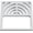 White, variant on Proflo PF42896 9" X 9" Floor Drain Grid Only - White