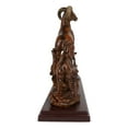 thumbnail image 6 of Rustic Country Bighorn Sheep Ram With Lambs On Rock Faux Mahogany Wood Figurine, 6 of 9