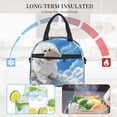 thumbnail image 4 of Fotbe Cute Cloud Bichon Frise Bolsa de Almuerzo con Estampado, Lonchera Aislada, Contenedores de Comida Reutilizables Tipo Cooler a Prueba de Fugas, 4 of 7