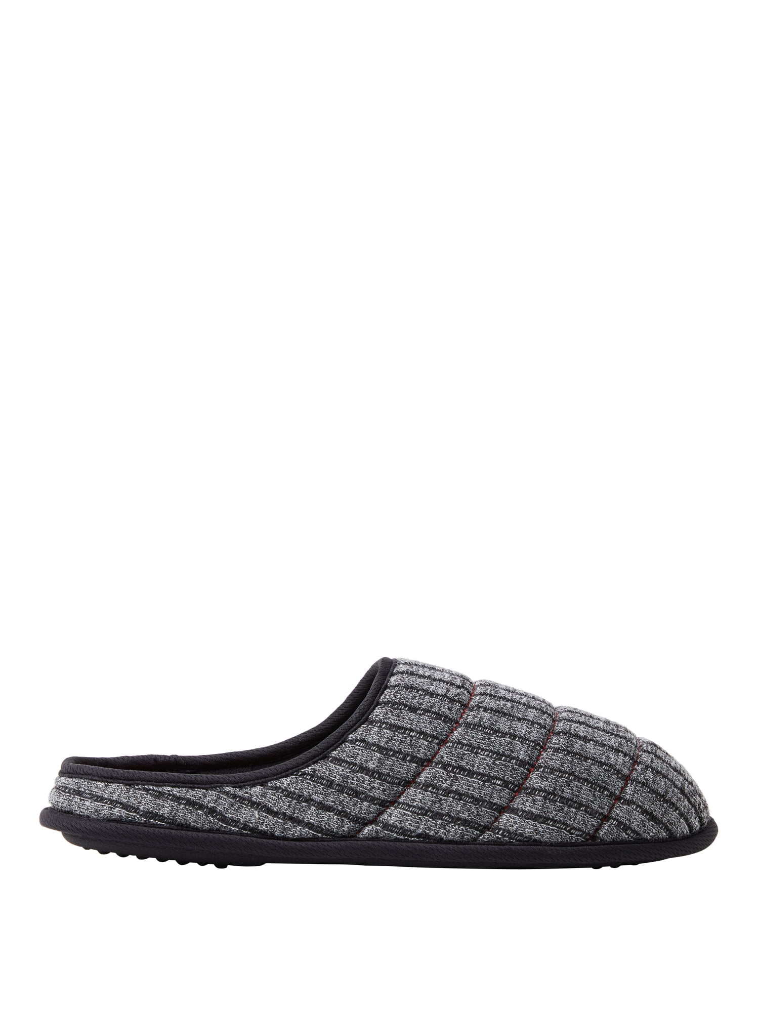 DF by Dearfoams Men's Quilted Rib Knit Clog Slippers