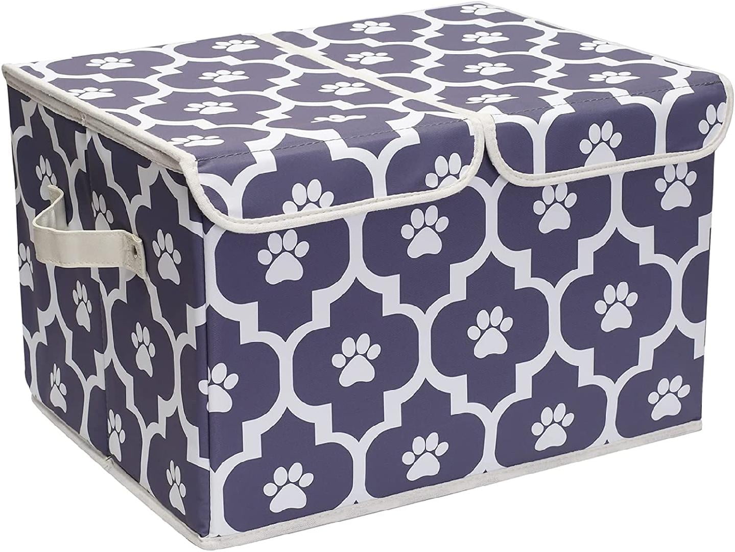 Large Dog Toy Storage Box with Lid Basket Organizer Perfect