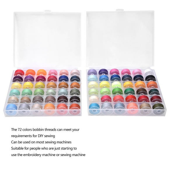 72 Colors Sewing Machine Bobbin Thread For Most Embroidery Machines