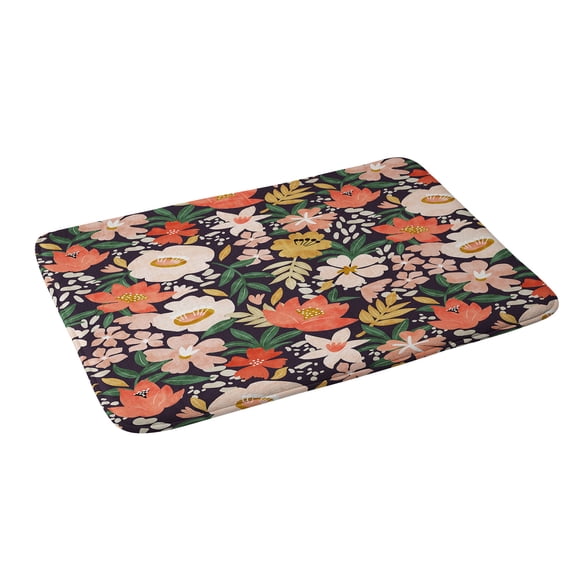 Society6 Marta Barragan Camarasa Modern Meadow Blooming Bath Mat 34" x 21"