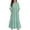 #A07-Mint Green, variant on Abcomgle Girls Beach Dress Casual A-line Ruffle 3/4 Sleeve Maxi Dress Cute Crew Neck Sundresses Holiday Tiered Dresses with Pockets,7-8 Years Black