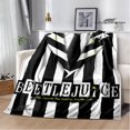 thumbnail image 3 of Mantas de película de terror B-Beetlejuice, manta de franela, manta cálida, manta suave y cómoda, manta de viaje, ropa de cama, regalo de cumpleaños, 3 of 5