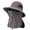Dark Gray, variant on Unisex Bucket Hat For Sun Detachable Breathable Outdoor Sun Hat For Hiking Fishing Travel All Seasons