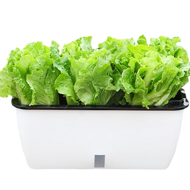 Coofit Vegetable Planter Creative Dual-Layer Plastic Flower Planter Planting Pot