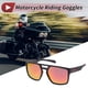 thumbnail image 2 of 1 juego de gafas de motocicleta anti-reflejo de triacetato de celulosa TR para deportes al aire libre, gafas de sol para motocross, bicicleta de tierra, lente roja, marco negro y rojo, 2 of 6