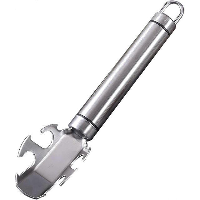 KAIYANG Cuenco de acero inoxidable resistente a las quemaduras con mango esmerilado antideslizante, herramienta de cocina (plata)