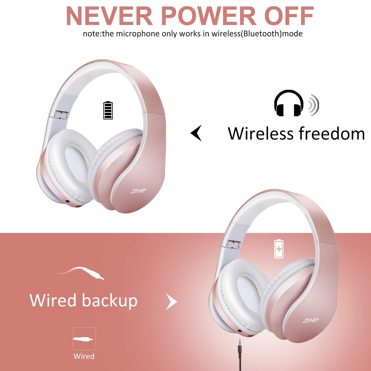 Zihnic wireless headphones sale