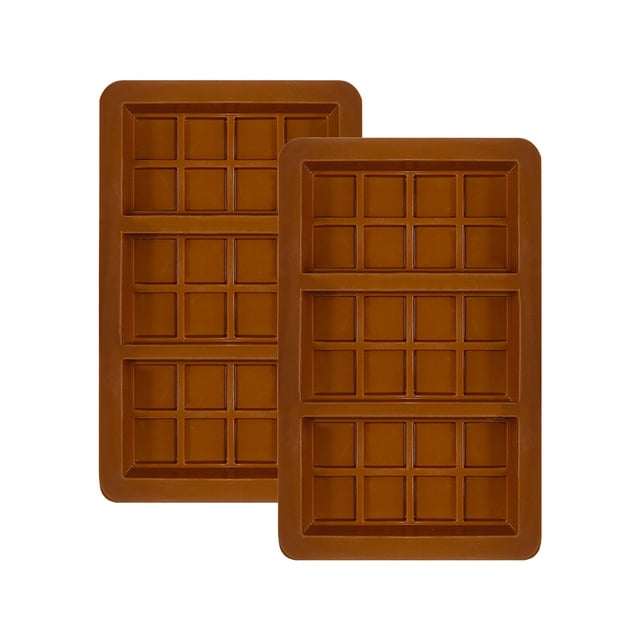 Moule à Chocolat à 24 Compartiments Moule de Cuisson en Silicone Four Peut Cuire 2 Pcs