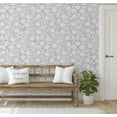 thumbnail image 5 of S4Sassy Hand-drawn Dandelion Bloom Wallpaper - Grey Wall Covering, 25" x 240" Self-Adhesive Vinyl Wallpaper, Walls Wrap, Easy DIY Wall Covering For Farmhouse Bedroom, Cabinets, Living Spaces, 5 of 9