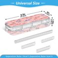 thumbnail image 3 of Plastic Pencil Box Large Capacity Pencil Boxes Clear Boxes with Snap-Tight Lid Stylish Office Supplies Storage Organizer Box Bows and Strawberries Pattern, 3 of 7