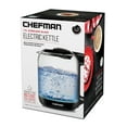 thumbnail image 3 of Chefman 1.7 Liter Electric Glass Tea Kettle with One Touch Easy Operation - Black, New, 3 of 7