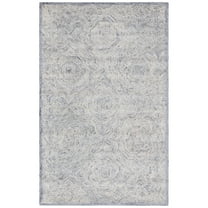 SAFAVIEH Ikat Collection IKT506G Handmade Silver Rug