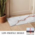 thumbnail image 3 of White Gray Rose Gold Marble Pattern Door Rugs,Washable Non Slip Door Mats Indoor,Decorative Door Mats,Entry Mat Indoor for Entrance,Bedroom,Kitchen,Bathroom,16"x47", 3 of 6