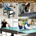 thumbnail image 6 of 48'' 16 in 1 Multi Game Table Combo Game Table Set for Game Room, Multifunctional Game Table with Bow, Arrow, Basketball, Football, Hockey, Foosball, Shuffleboard, Ping Pong, Chess, Checkers, Bowling, 6 of 11